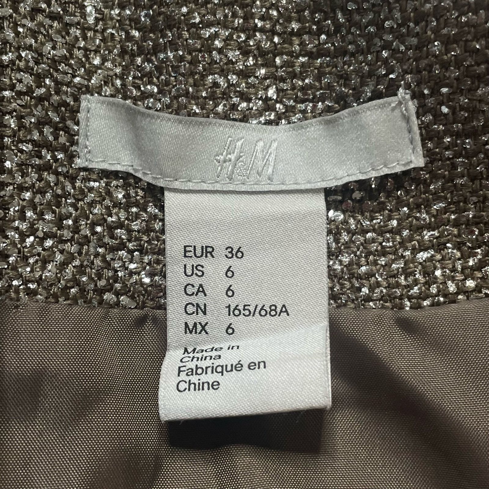H&M NWOT H&M Metallic Skirt Size 28" / US 6 / IT 42 - 2 Thumbnail