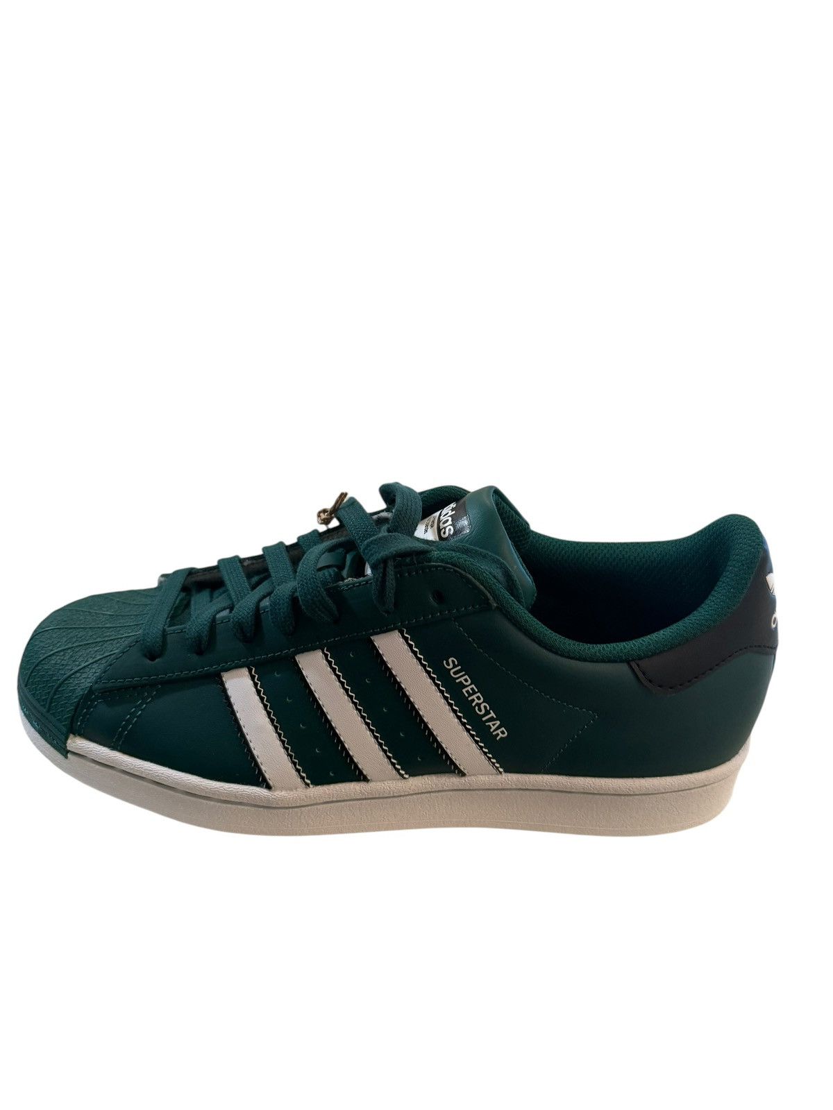 image of Adidas Superstar Shoes in Green, Men's (Size 8.5)