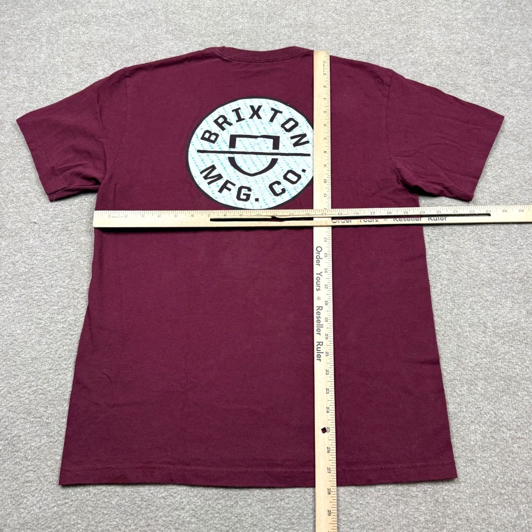 Brixton Brixton T-Shirt Shirt Red Brixton Mens Size M Short Sleeve Logo Vintage No Size US M / EU 48-50 / 2 - 4 Thumbnail