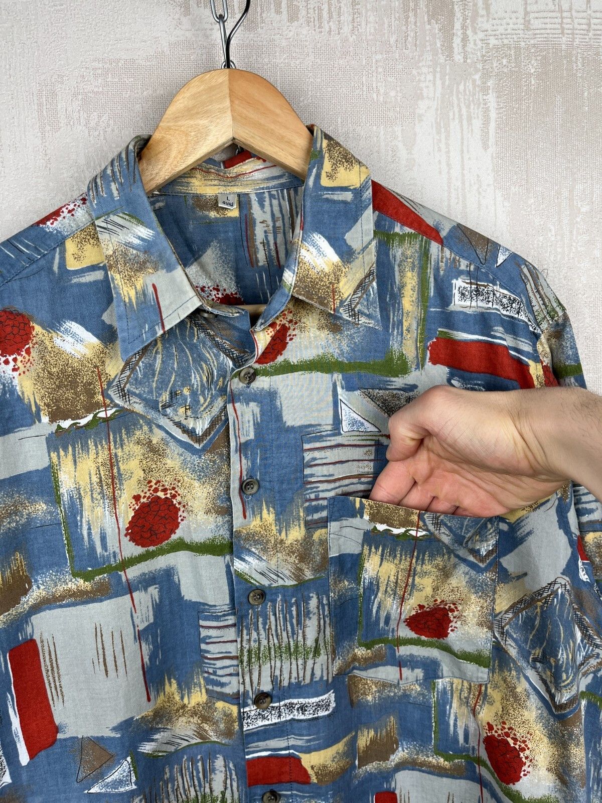C&A 90's Vintage C&A Abstract Party Crazy Disco Shirt Size US L / EU 52-54 / 3 - 4 Thumbnail