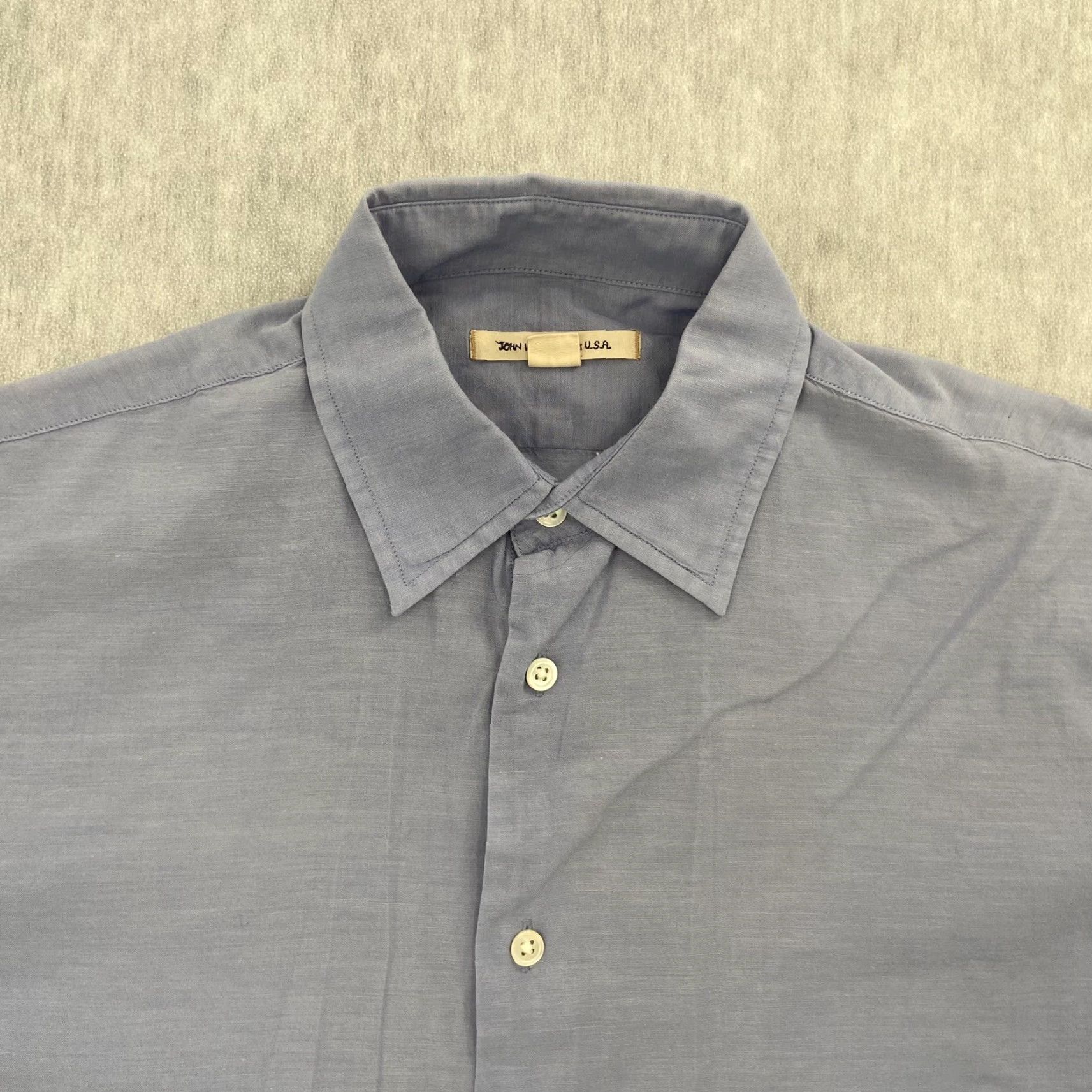 John Varvatos VINTAGE John Varvatos Shirt Mens Small Blue Cotton Long Sleeve Business Casual Party 90s Size US S / EU 44-46 / 1 - 3 Thumbnail