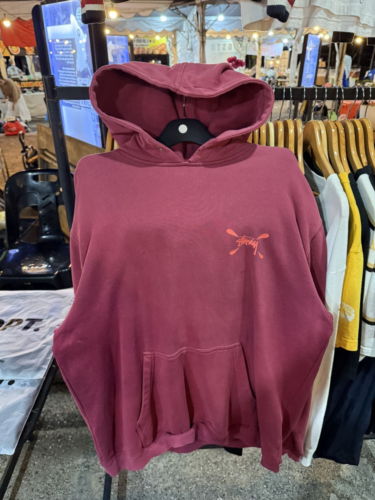 Stussy VINTAGE STUSSY BACKHIT SPELLOUT HOODIE USA Size US XL / EU 56 / 4 - 1 Thumbnail
