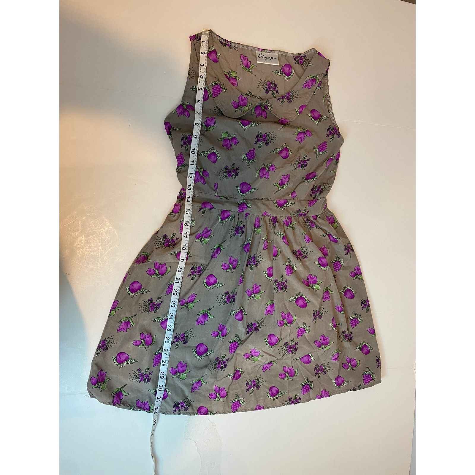 Other Chyapa Dress Plums Floral Pattern Fruit Spring Dress Size 4 Size S / US 4 / IT 40 - 10 Thumbnail