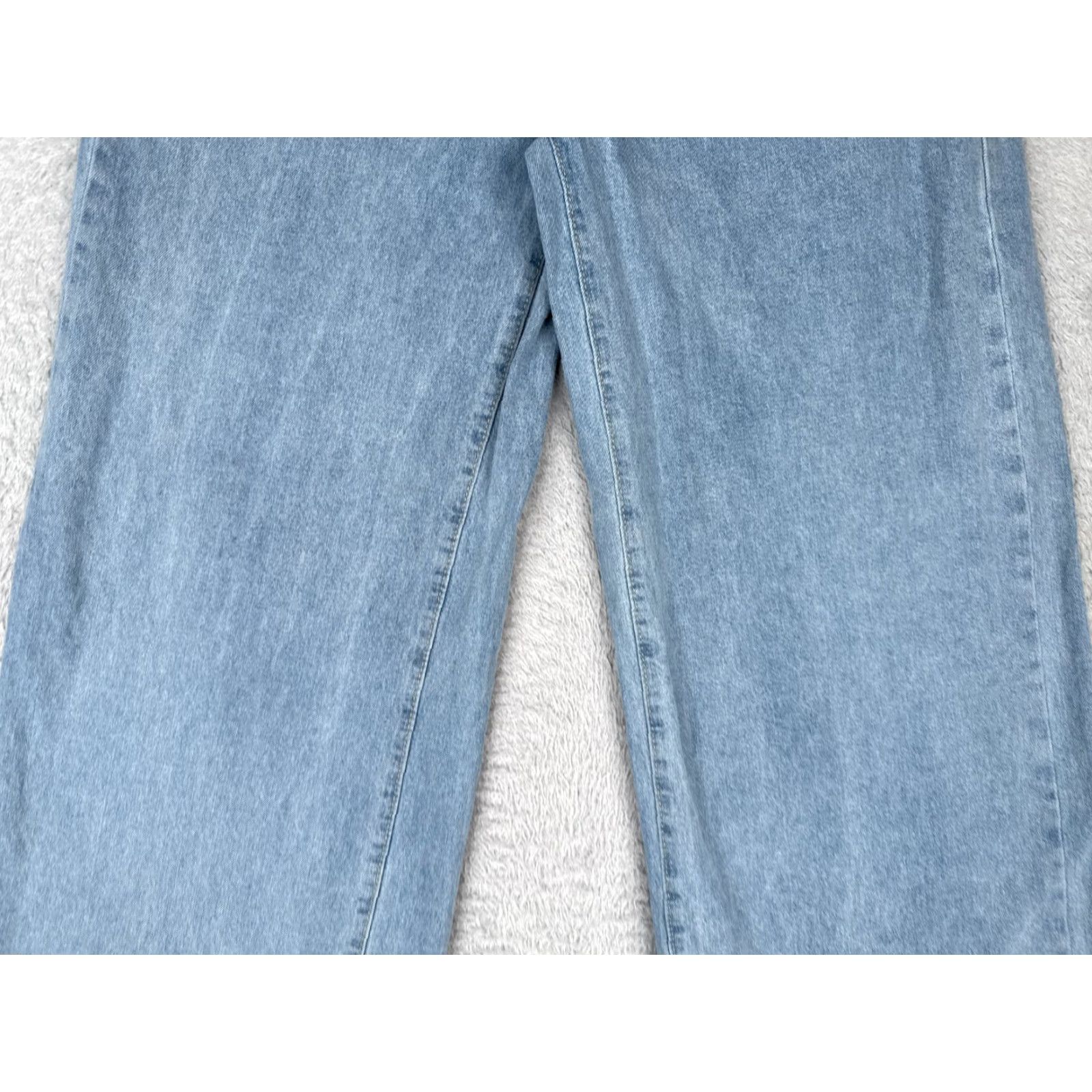 Shein SheIn Jeans Womens 8 Blue Denim Wide-Leg High Rise Cotton Blend Light Wash 28x30 Jeans Womens 8 Blue Denim Light Wash 90s Retro Wide-Leg Mens? Size 30" / US 8 / IT 44 - 3 Thumbnail