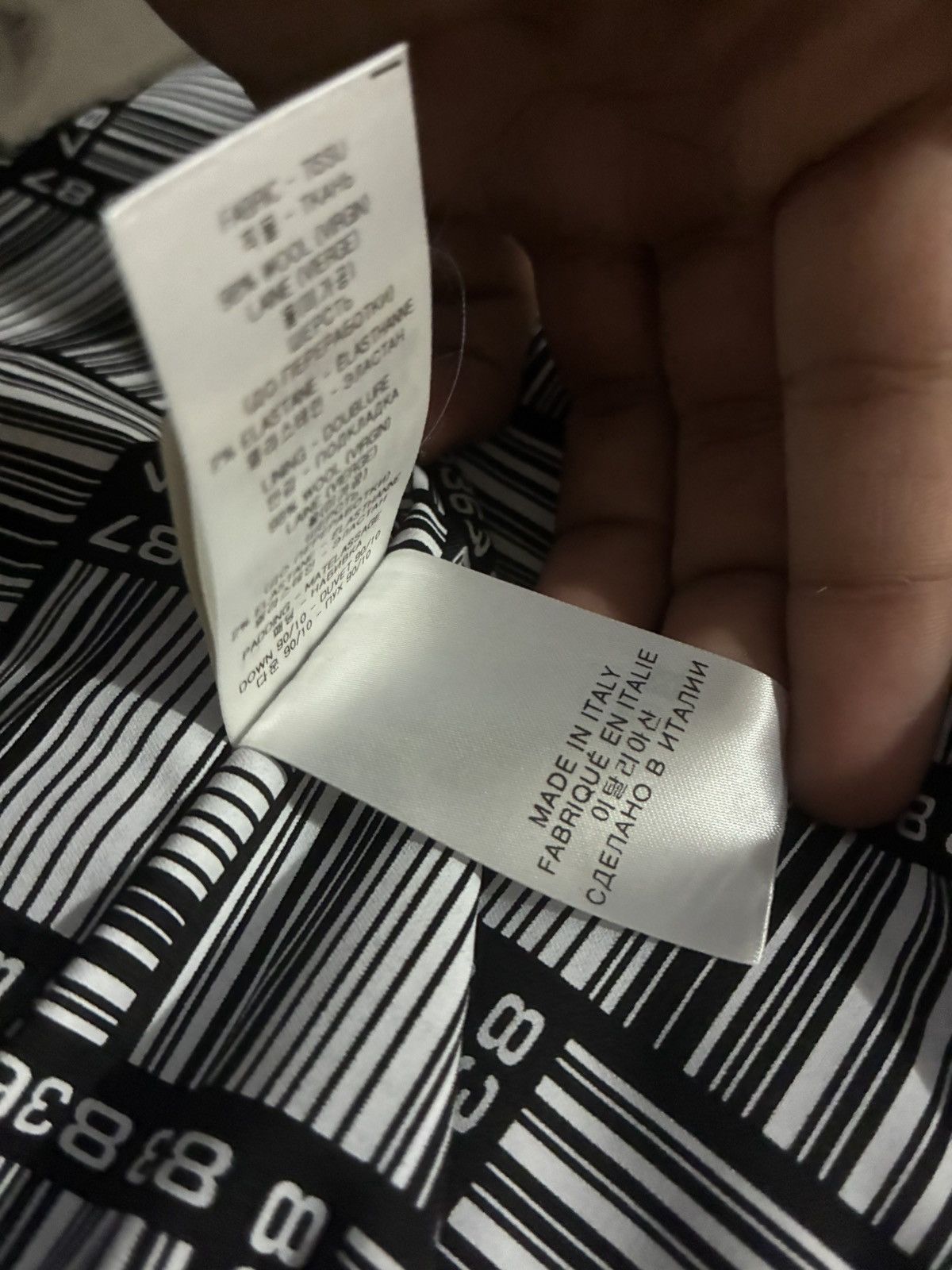 VTMNTS VTMNTS Barcode monogram puffer jacket Size US L / EU 52-54 / 3 - 5 Thumbnail
