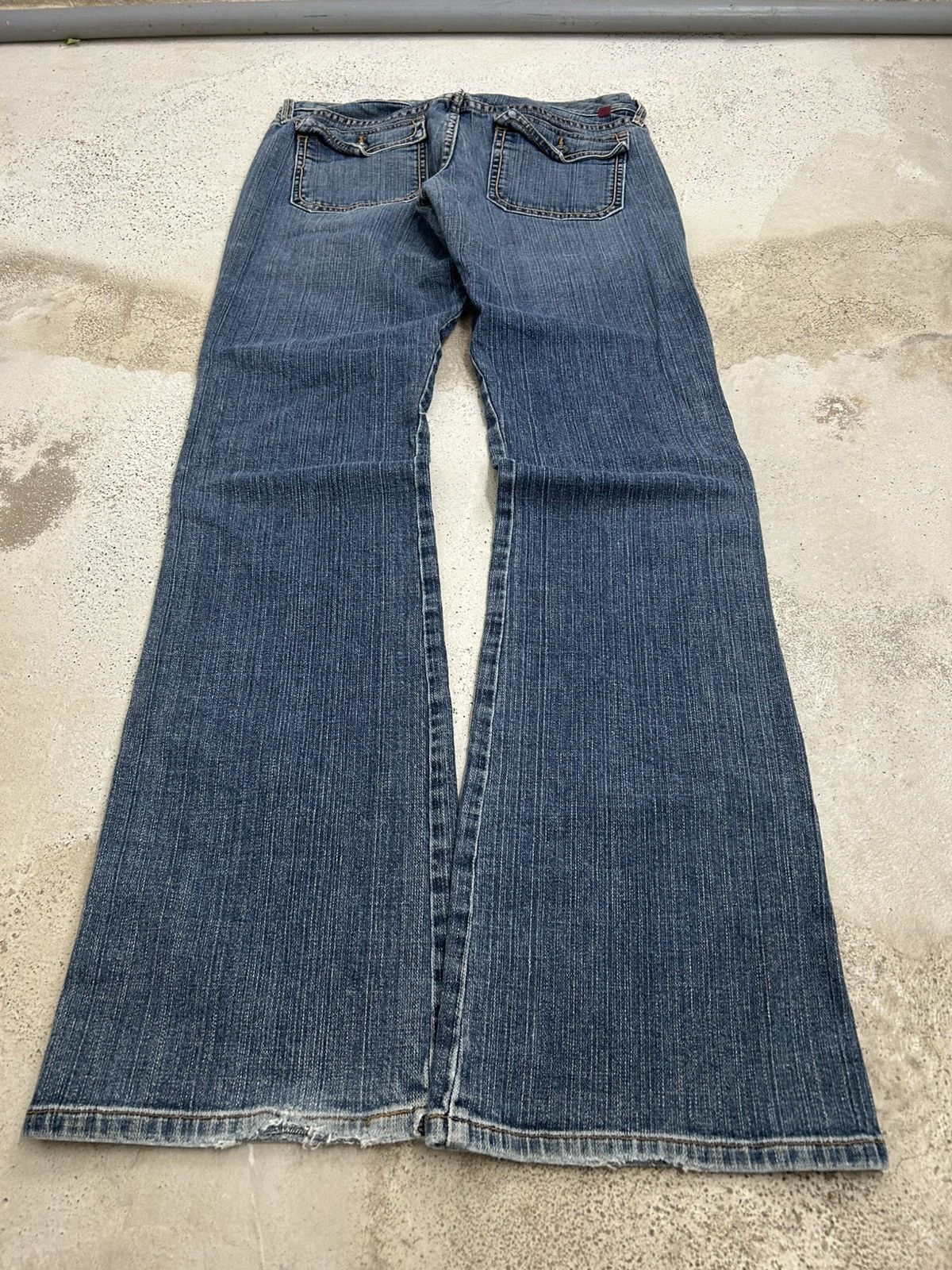 GOSTAR DE FUGA Vintage Puka Flare Carpenter Jean Double Pocket Utility Styl Size US 32 / EU 48 - 11 Thumbnail