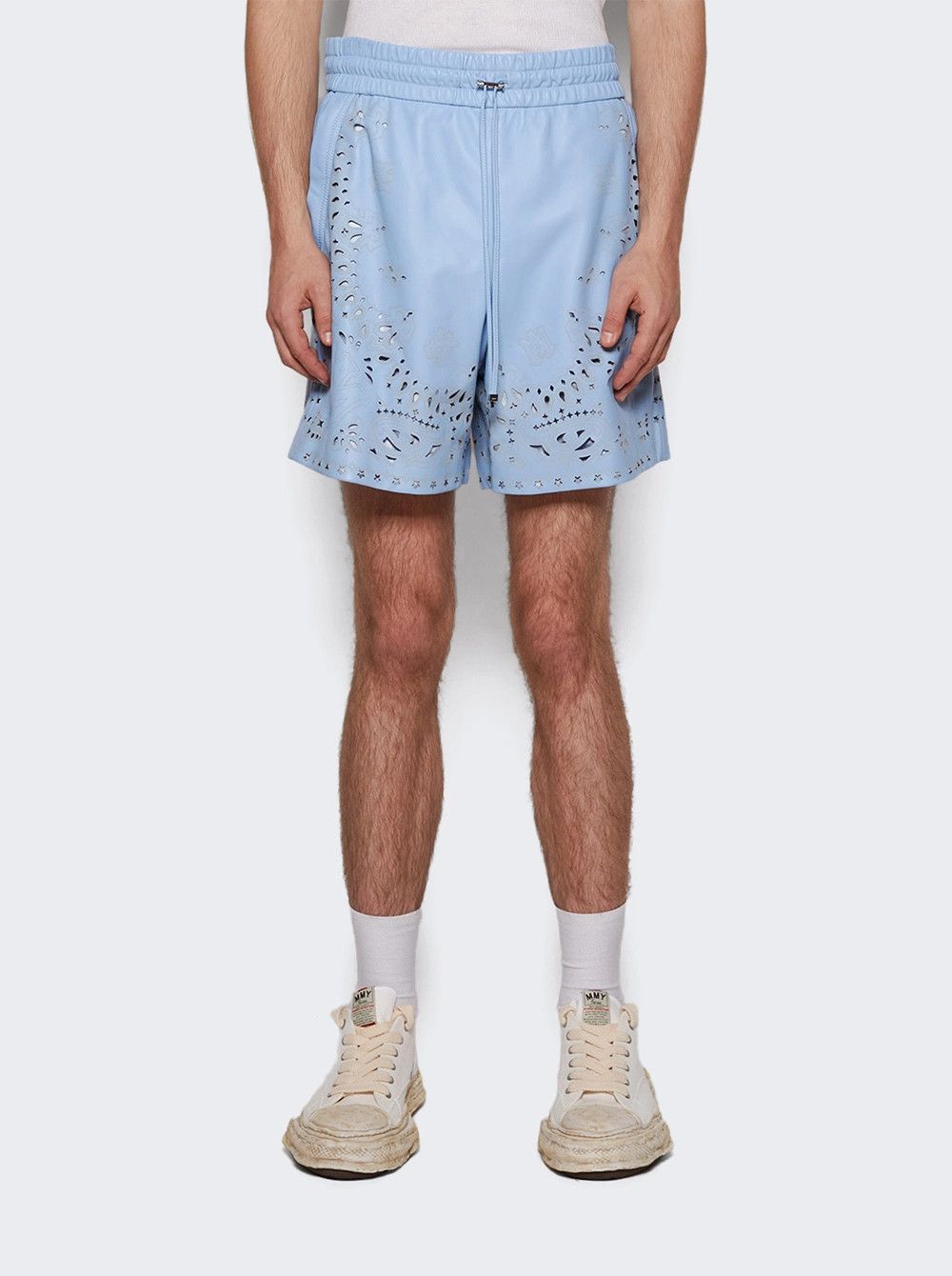 Amiri o1mle0326 Bandana Laser Short in Blue Size US 40 / EU 56 - 3 Thumbnail