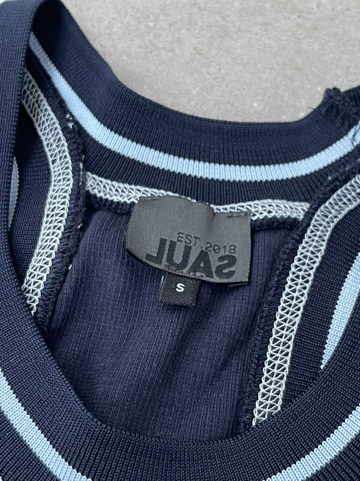 Saul Nash !DS! SS23 Saul Nash Navy Overlock Stitch Tank Top Size US S / EU 44-46 / 1 - 16 Thumbnail