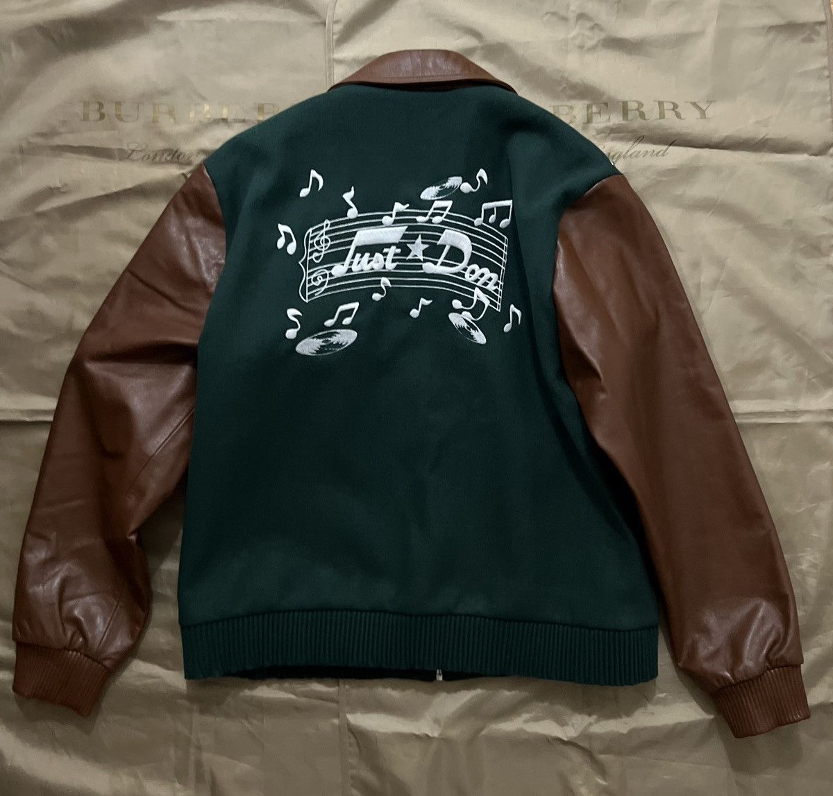 Just Don Just Don Sound Studded Varsity Jacket 'Green/Brown' size M Size US M / EU 48-50 / 2 - 9 Thumbnail