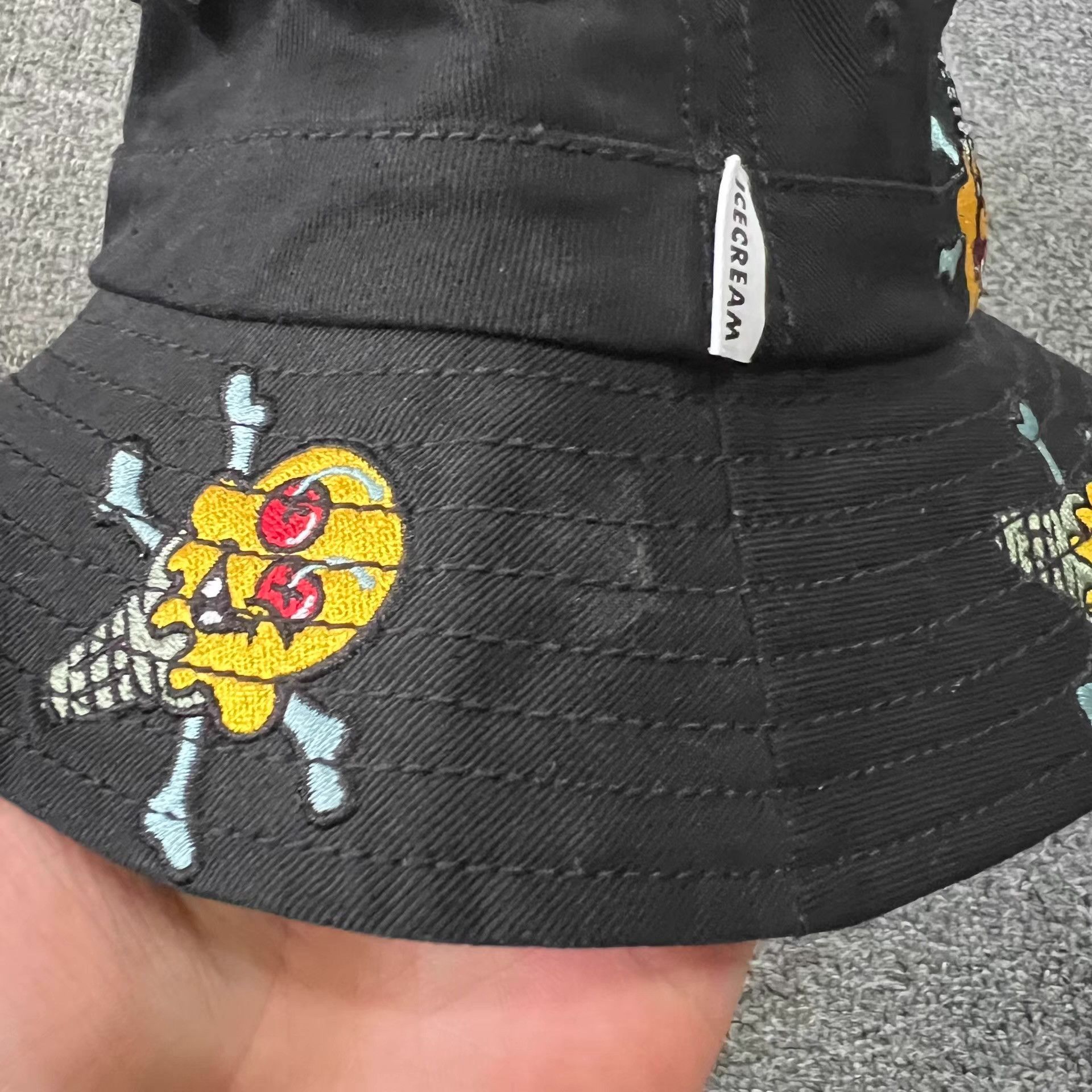 Billionaire Boys Club BBC ICECREAM Cherry Ice Cream Embroidered Bucket Hat Q7 Size ONE SIZE - 9 Thumbnail