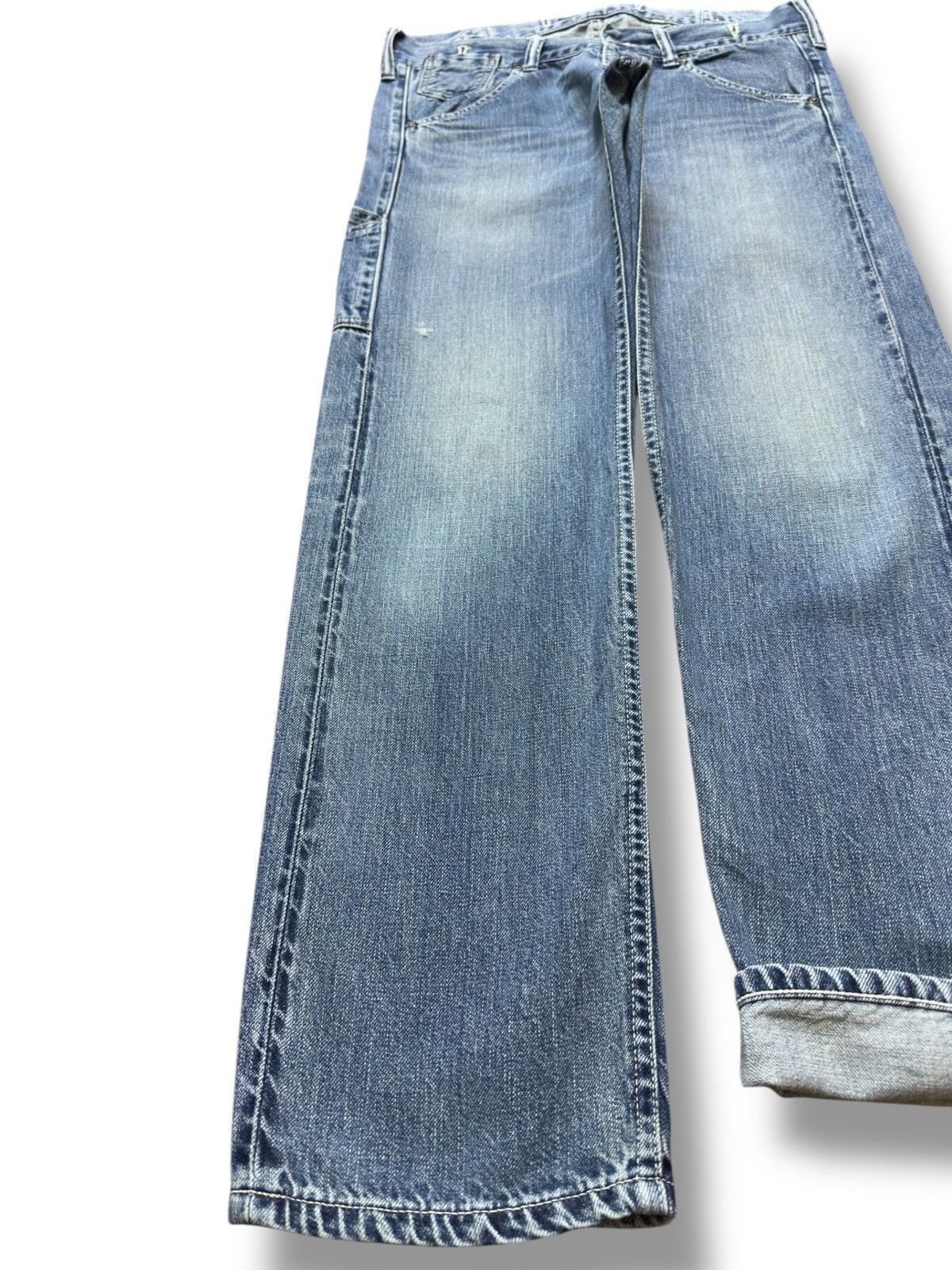 Johnbull Vintage Johbull Selvedge Carpenter Buckle Back Denim Size US 32 / EU 48 - 3 Thumbnail