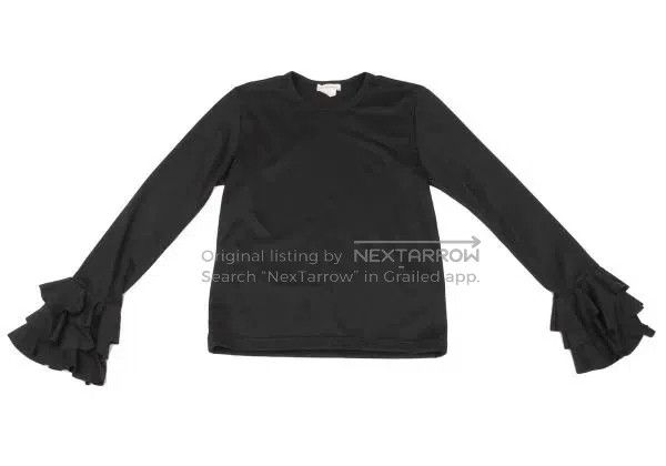 Comme des Garcons Comme Des Garcons Black vintage lace flared sleeve top Size S / US 4 / IT 40 - 2 Thumbnail