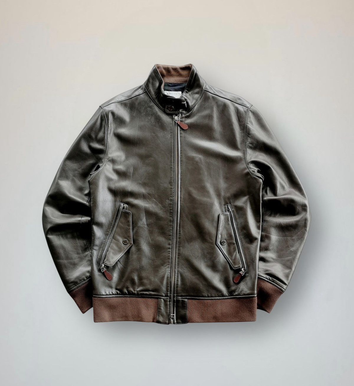 Edifice Japan EDIFICE Leather Bomber Jacket Sheepskin Rare Piece Size US S / EU 44-46 / 1 - 2 Thumbnail