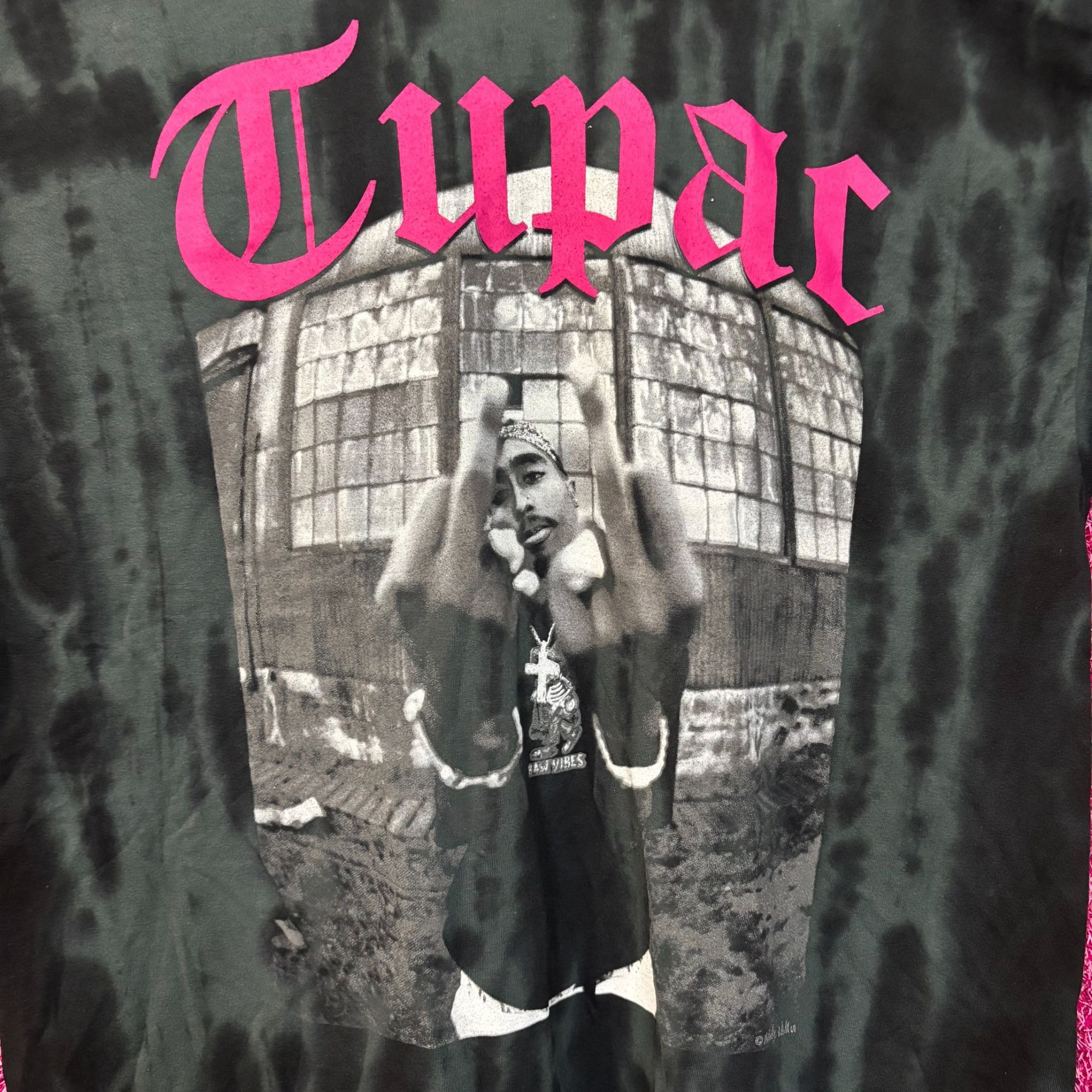 Rap Tees Tupac Raw Vibes Graphic Design Tie-Dye T-Shirt 2XL Size US XXL / EU 58 / 5 - 2 Thumbnail