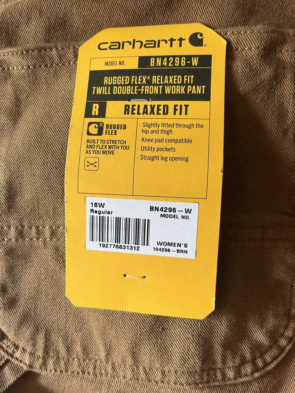 Carhartt Relaxed Carpenter Cargo Barn Double Front Twill Pants Size 38" / US 16 / IT 52 - 11 Thumbnail