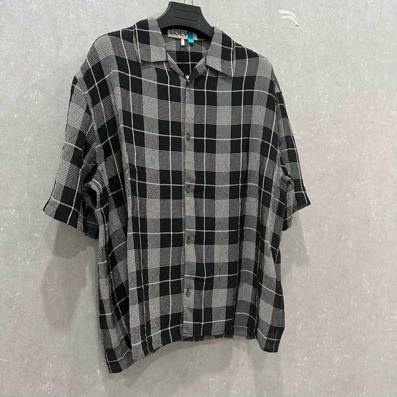 Loewe Loewe size39 Black and white checkered shirt Size XL / US 12-14 / IT 48-50 - 3 Thumbnail