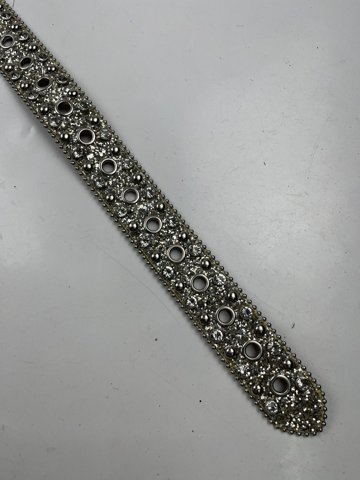 Japanese Brand rare design studded belt tc33 Size 38 - 3 Thumbnail