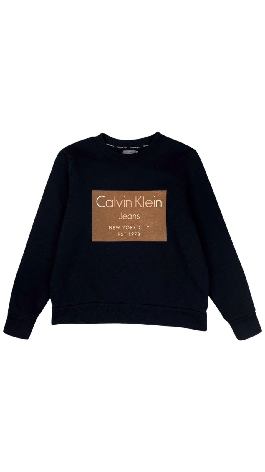 Calvin Klein Calvin Klein Jeans Velour Logo Sweatshirt Size L / US 10 / IT 46 - 1 Thumbnail