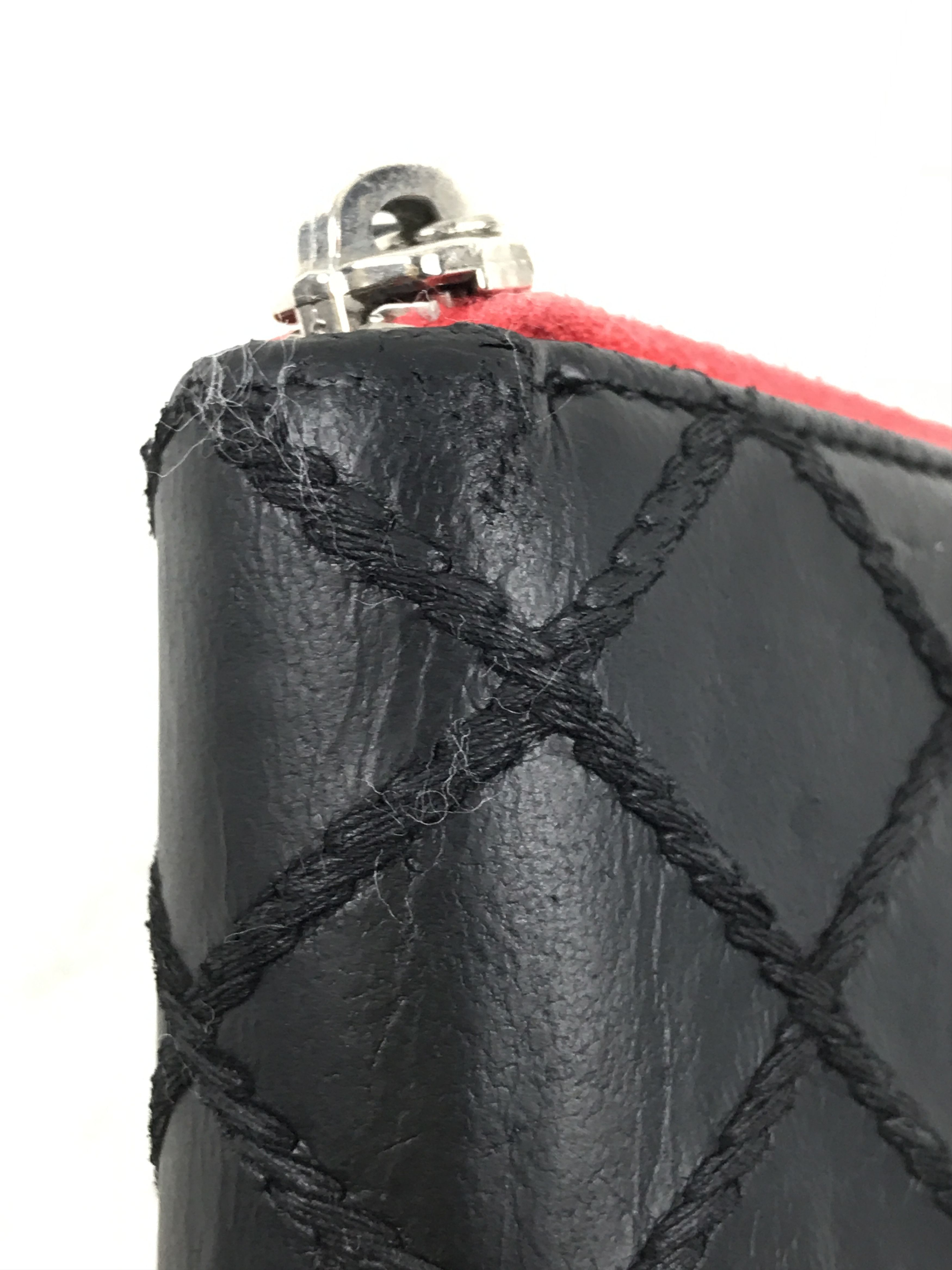 Chanel × Vintage Vintage Chanel Stitched Quilted Zip Around Long Wallet Size ONE SIZE - 18 Thumbnail