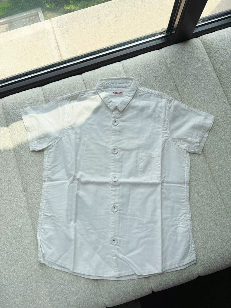 Kapital Loose Fit White Short Sleeve Shirt-2506 Size US M / EU 48-50 / 2 - 1 Thumbnail