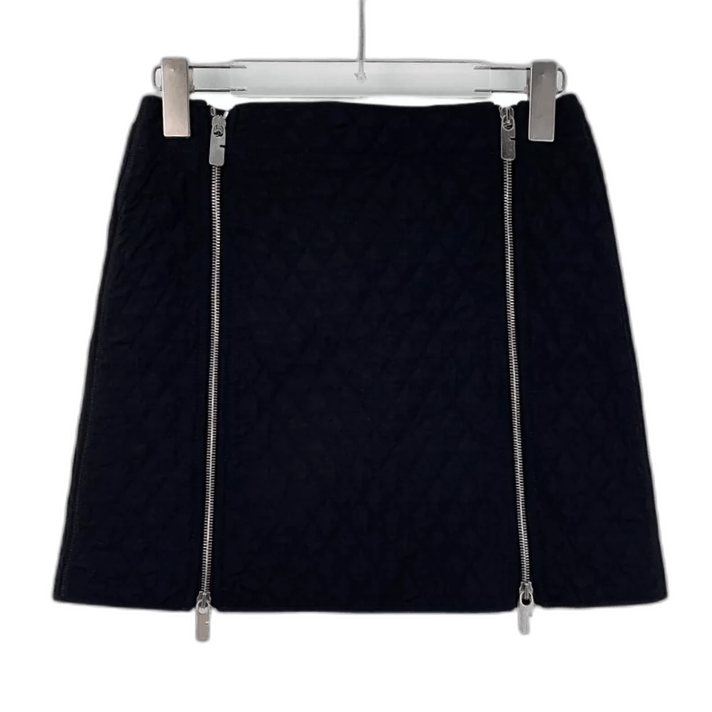 Burberry Burberry Black Diamond Quilted Zip Skirt Size 36" / US 14 / IT 50 - 1 Thumbnail