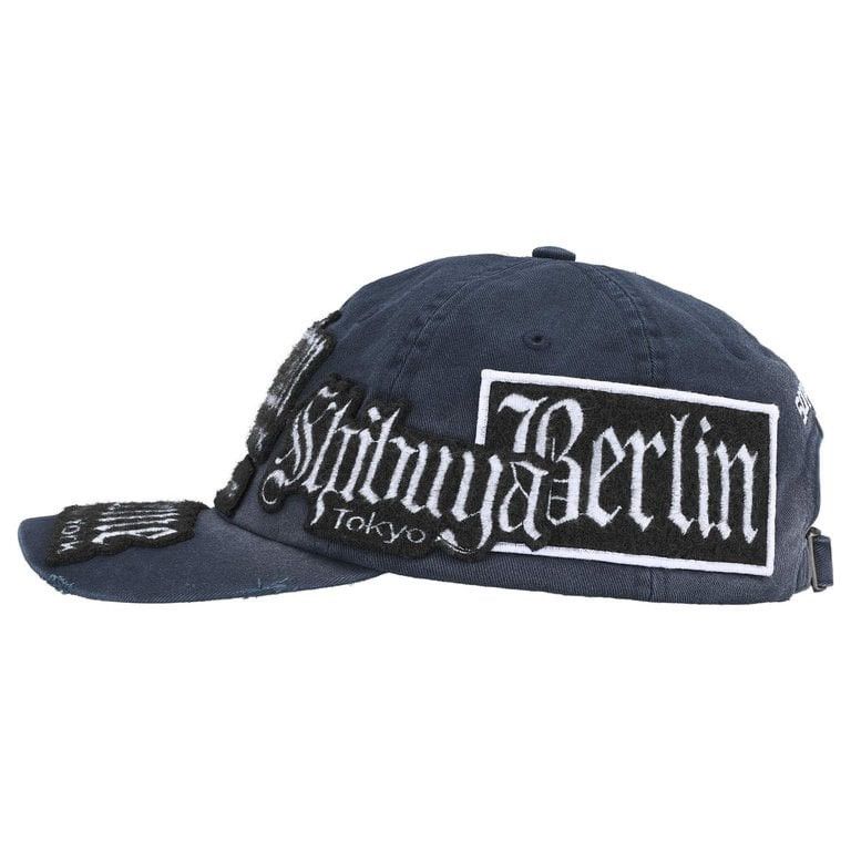 Supreme Supreme City Patches 6-Panel Logo Navy Hat Adjustable Strap Size ONE SIZE - 2 Thumbnail