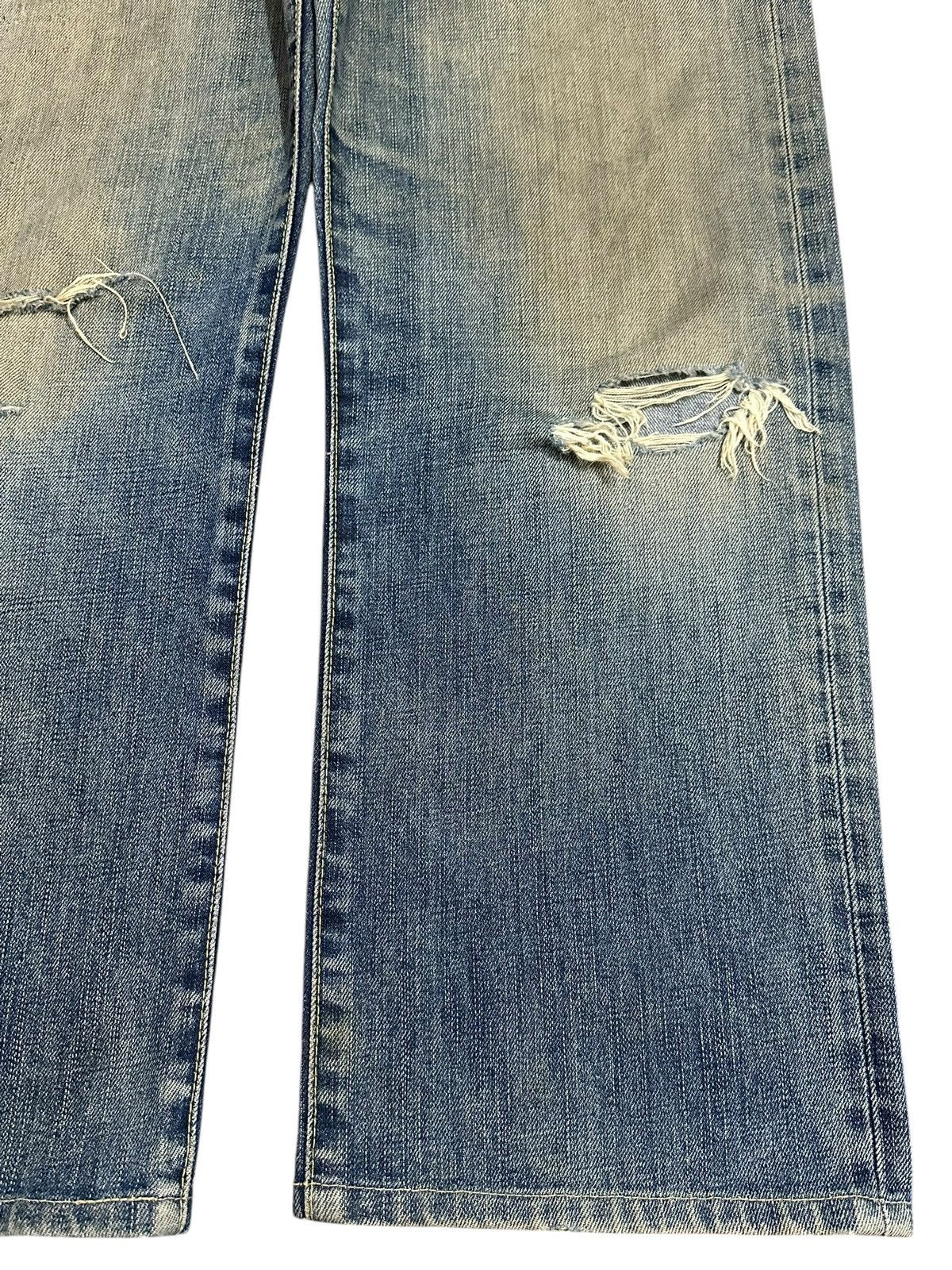 Japanese Brand Vintage Japanese Uniqlo Mud Wash Distressed Baggy Jeans Size US 33 - 8 Thumbnail