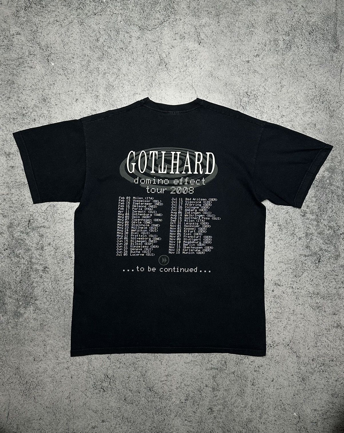 Band Tees Vintage GOTTHARD 2008 Domino Effect Tour Size US L / EU 52-54 / 3 - 8 Thumbnail