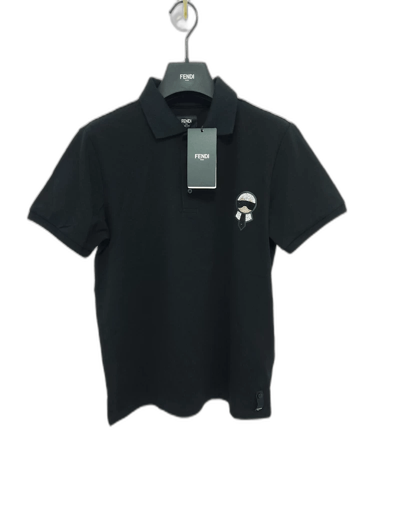 Fendi Fendi Karl Lagerfeld Crystal Polo Shirt Size US L / EU 52-54 / 3 - 1 Thumbnail