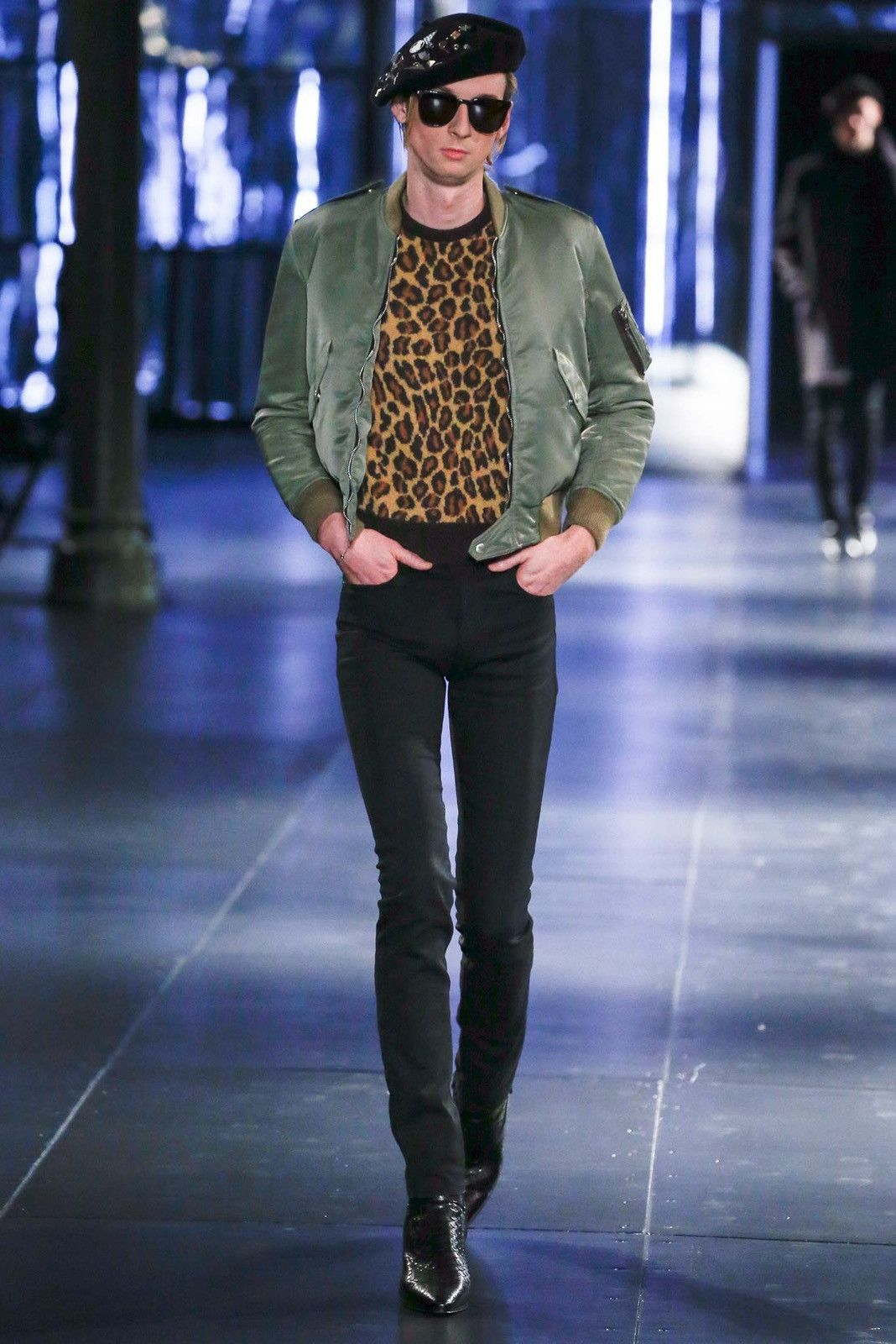 Hedi Slimane × Saint Laurent Paris FW15 Leopard print wool mohair knit sweater XS Size US XS / EU 42 / 0 - 2 Thumbnail