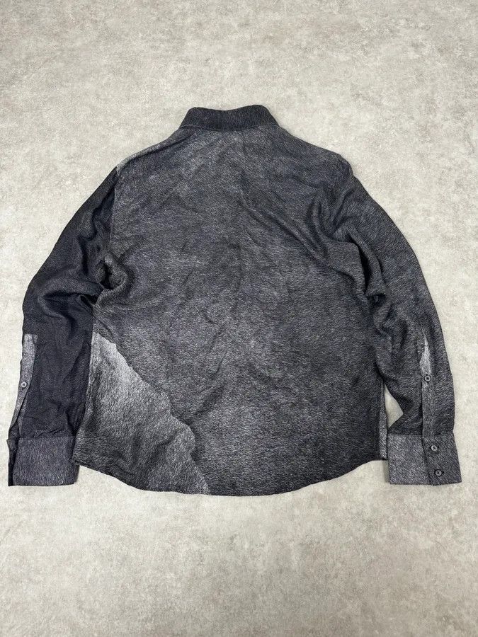 Roberto Cavalli 2000s Roberto Cavalli Grey Abstract Shirt Size US M / EU 48-50 / 2 - 4 Thumbnail