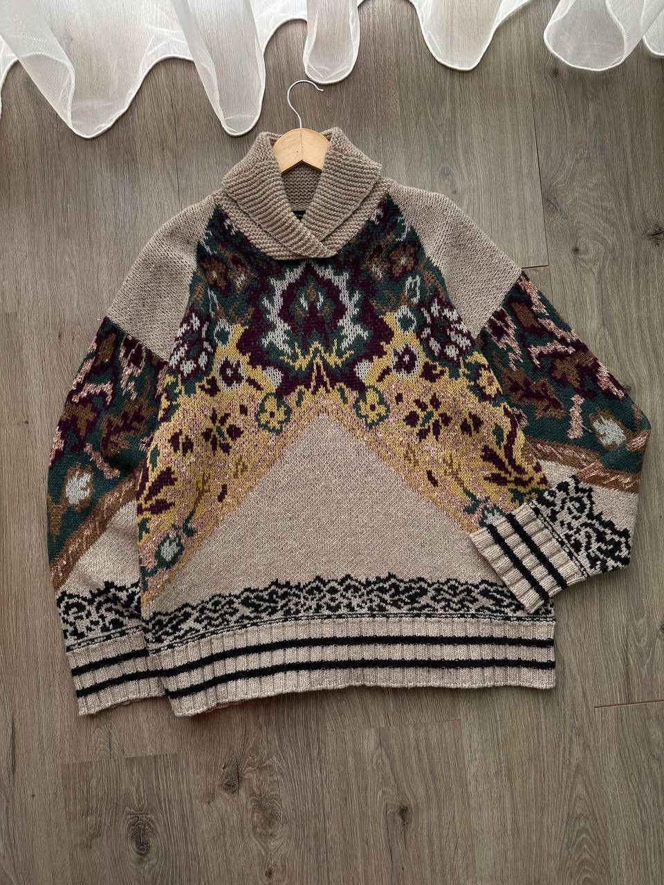 Etro × Vintage Vintage ETRO Jacquard Knit Floral Sweater Fashion Week 2019 Size M / US 6-8 / IT 42-44 - 23 Thumbnail