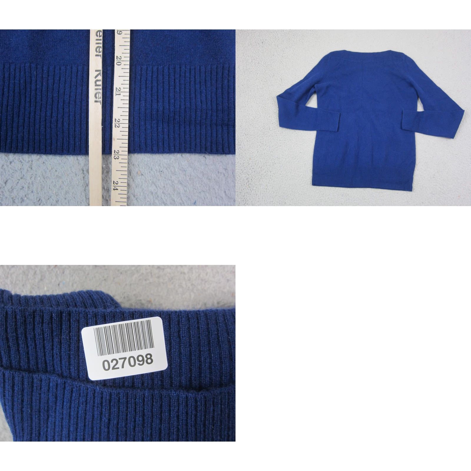 Talbots Talbots Sweater Womens S Blue 100% Cashmere Crew Neck Knit Pullover Ladies Family Classic 90s Pattern Solid Knit Short Description Not Included Size S / US 4 / IT 40 - 8 Thumbnail