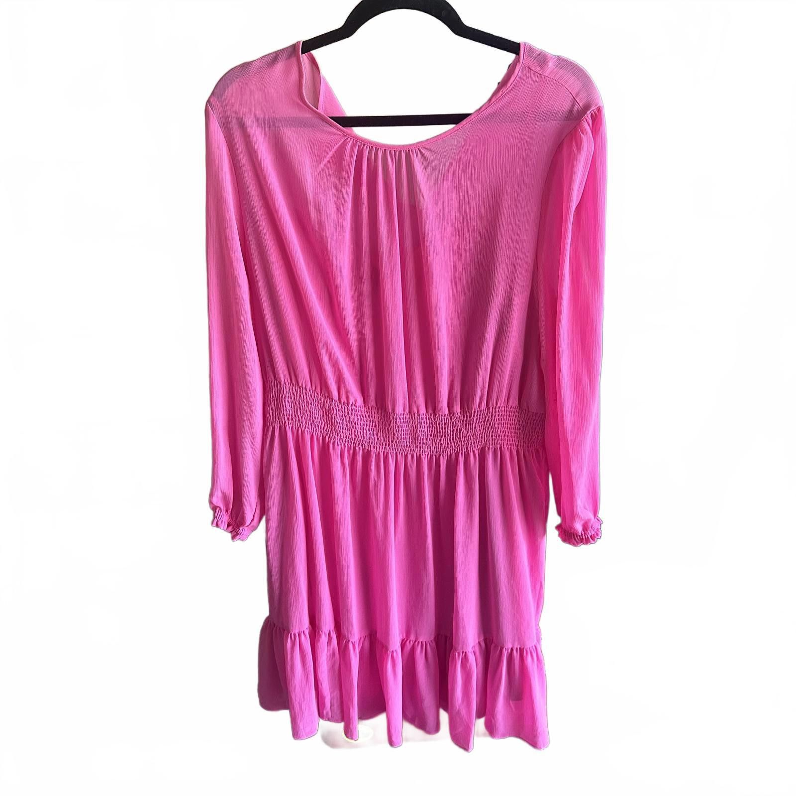 J.Crew J Crew Feminine Smocked Waist Pink Dress xl Size XL / US 12-14 / IT 48-50 - 1 Preview