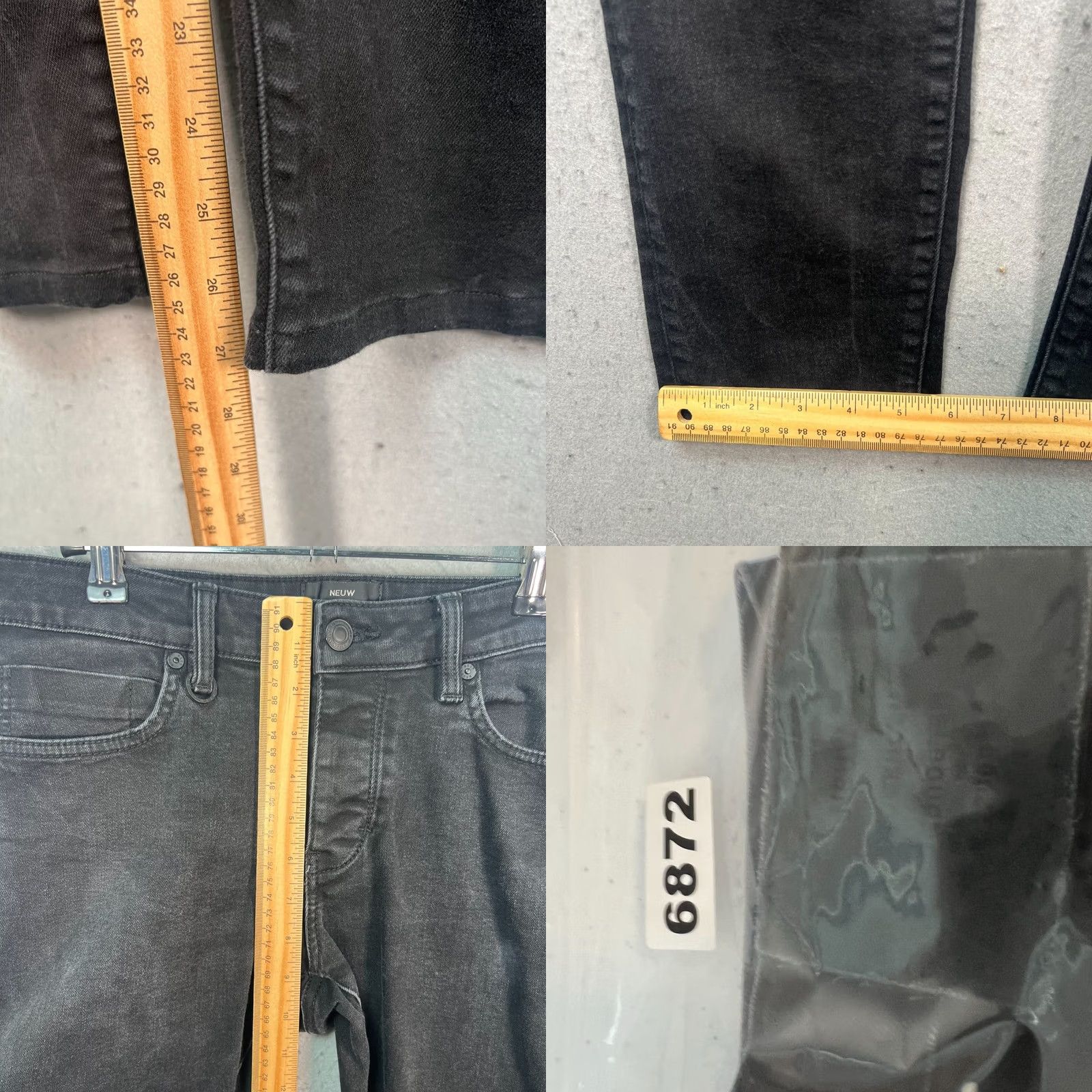Vintage Neuw Jeans Skinny Black Denim 30x29 Mens Slim 5-Pocket Rise Mid Vintage: No (Original) Size US 30 / EU 46 - 8 Thumbnail