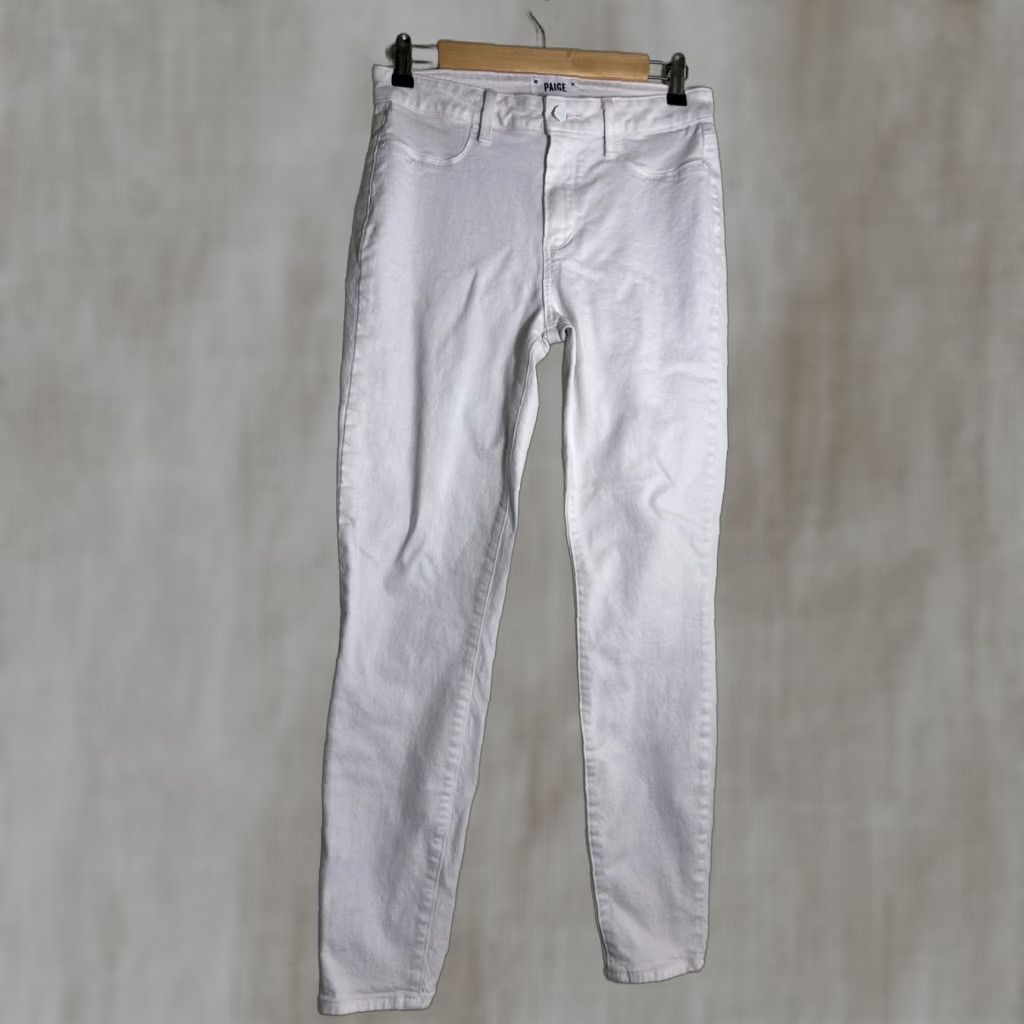 Paige Paige Hoxton Jeans Womens 28 White Ankle Pants 28x28 Reg Size Womens Jeans White Ankle 90s? Size 28" / US 6 / IT 42 - 1 Thumbnail