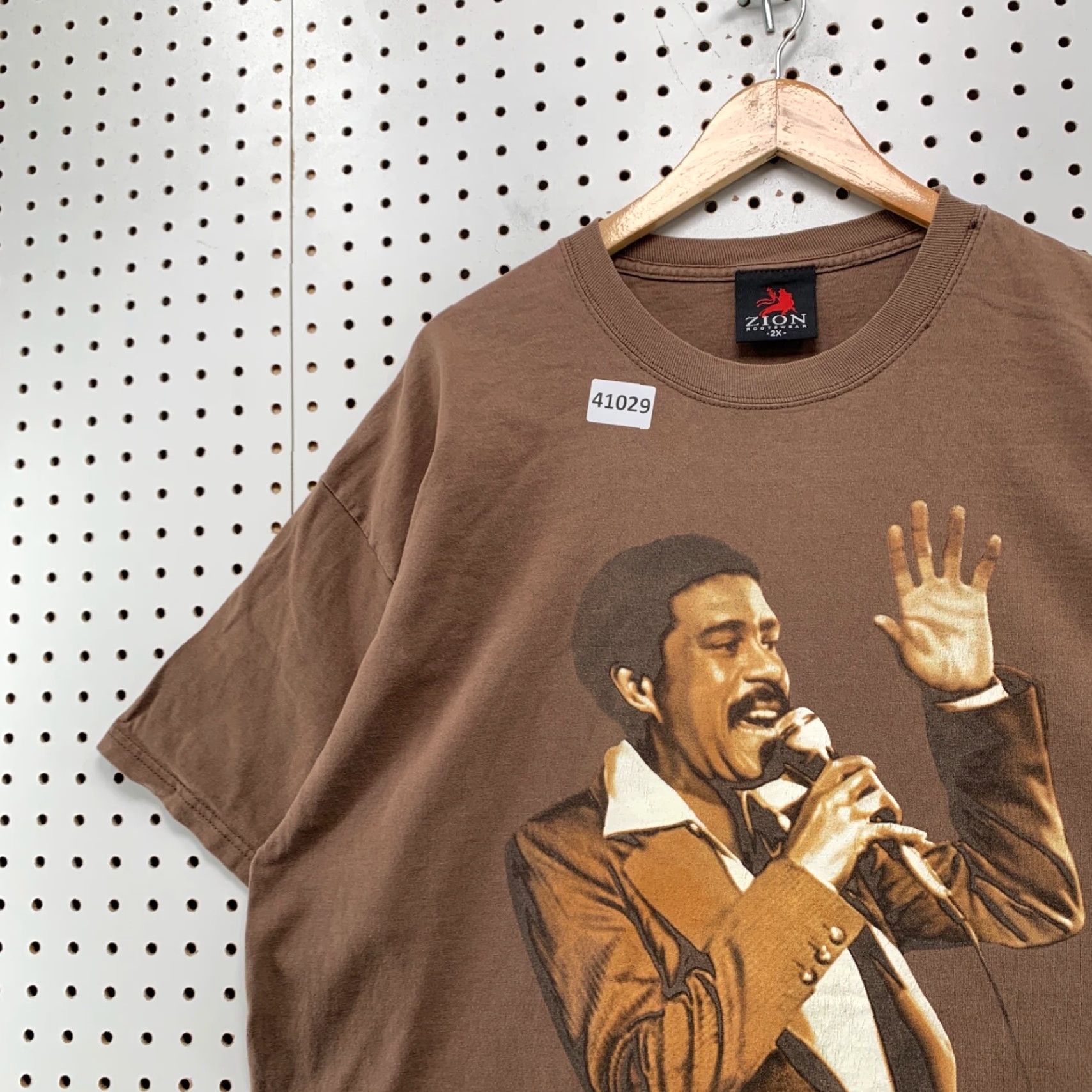 Vintage VINTAGE Richard Pryor Zion Shirt Mens 2XL Brown Comedian Short Sleeve Size US XXL / EU 58 / 5 - 7 Thumbnail