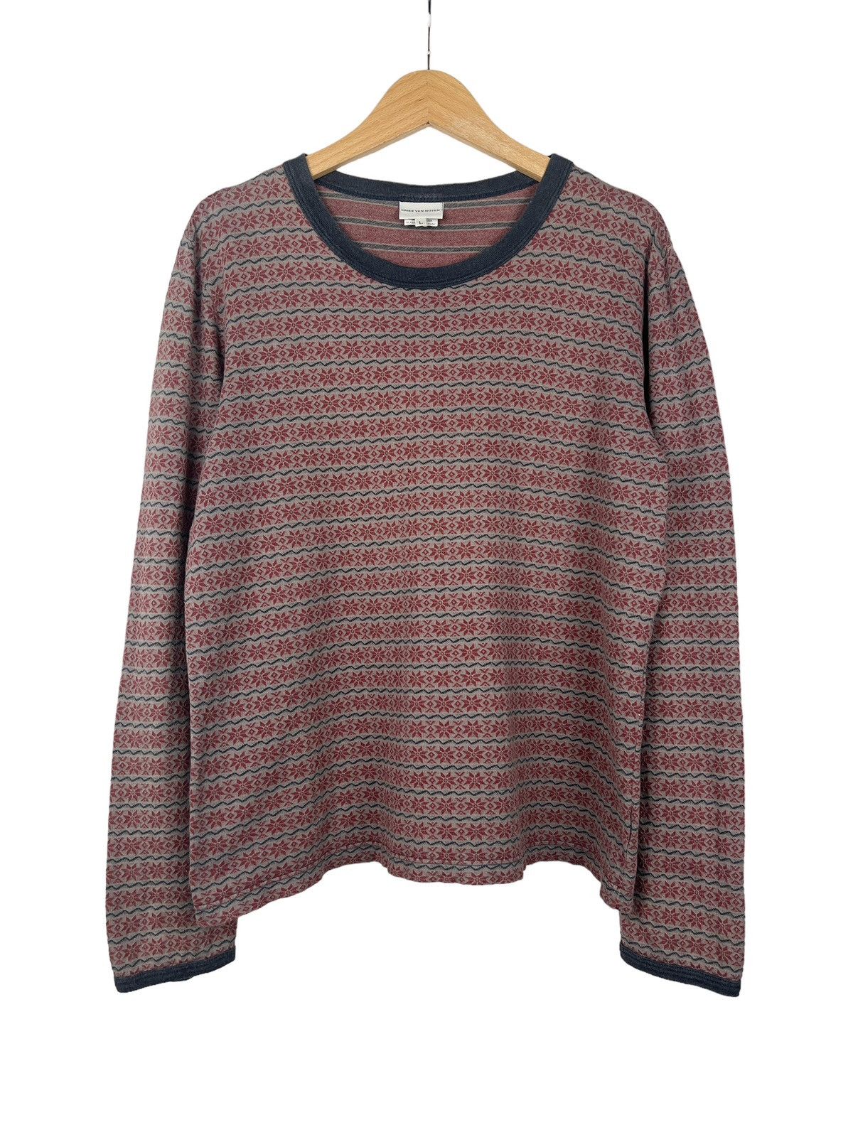 image of Dries Van Noten Aw13 Native Boxy Cut Longsleeve Shirt, Men's (Size Medium)