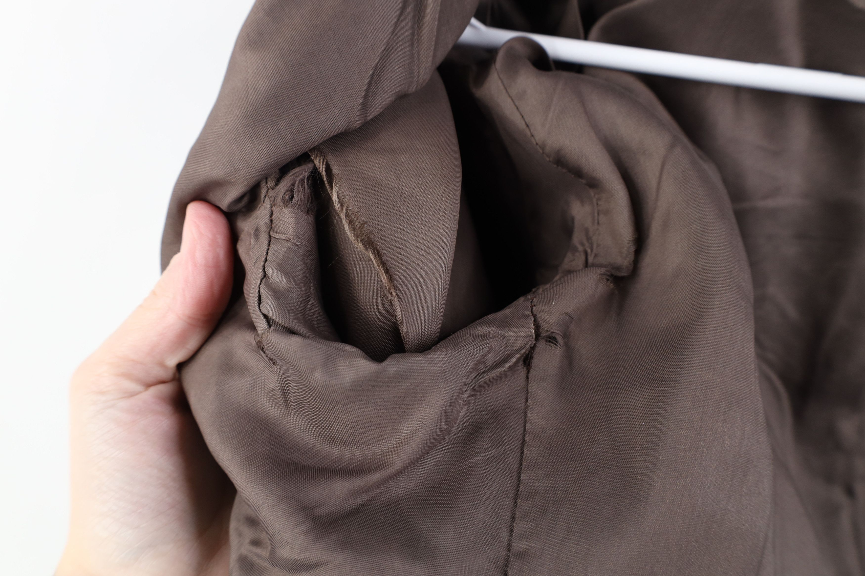 J.Crew Vintage 90s J Crew Wool Full Zip Bomber Jacket Brown Size S / US 4 / IT 40 - 11 Thumbnail