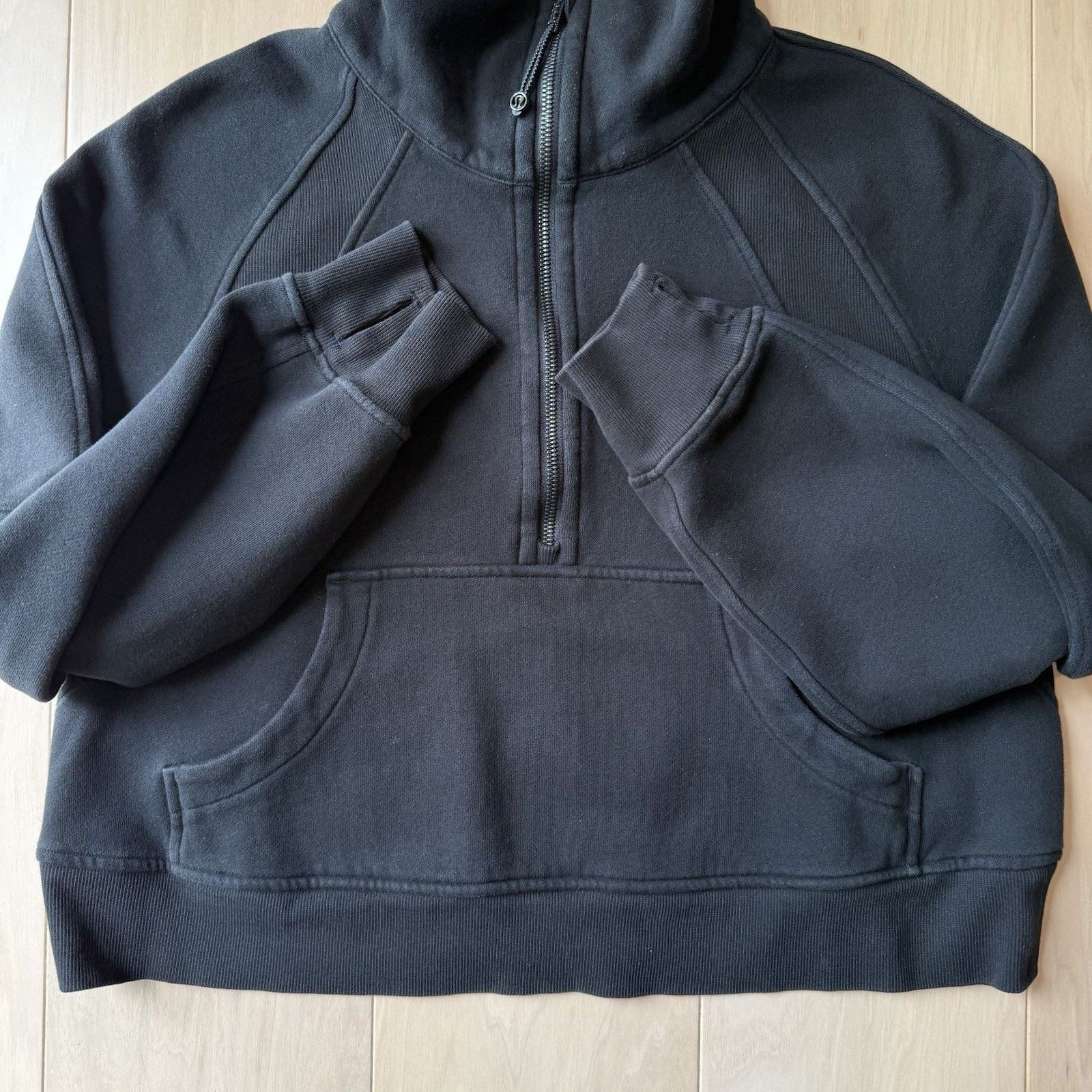 Lululemon Lululemon Scuba Oversized Half Zip M/L Black Funnel Neck Size M / US 6-8 / IT 42-44 - 5 Thumbnail