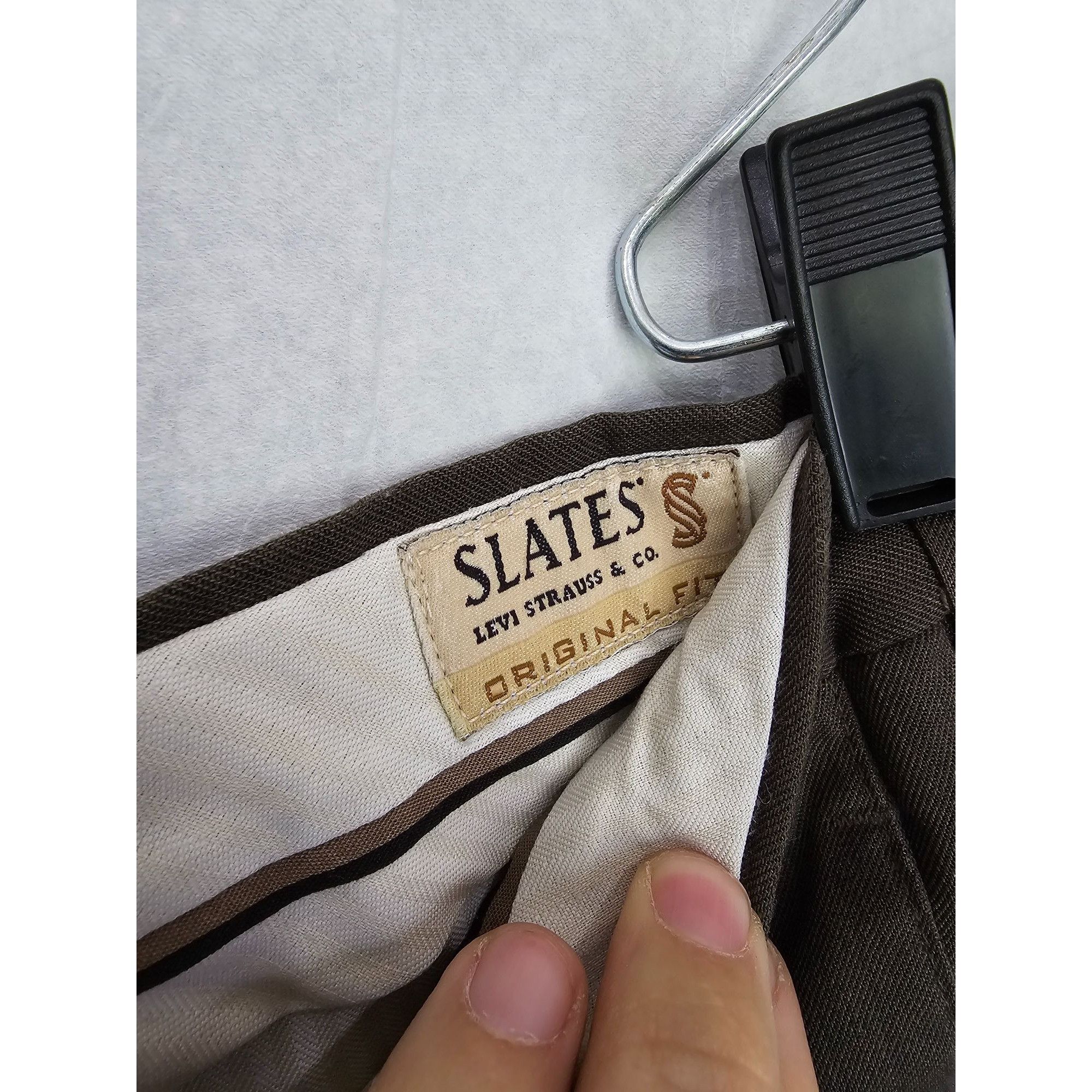 Levi's Slates Levi Strauss & Co. Original Fit Men's Dress Pants 33x Size US 33 - 3 Thumbnail
