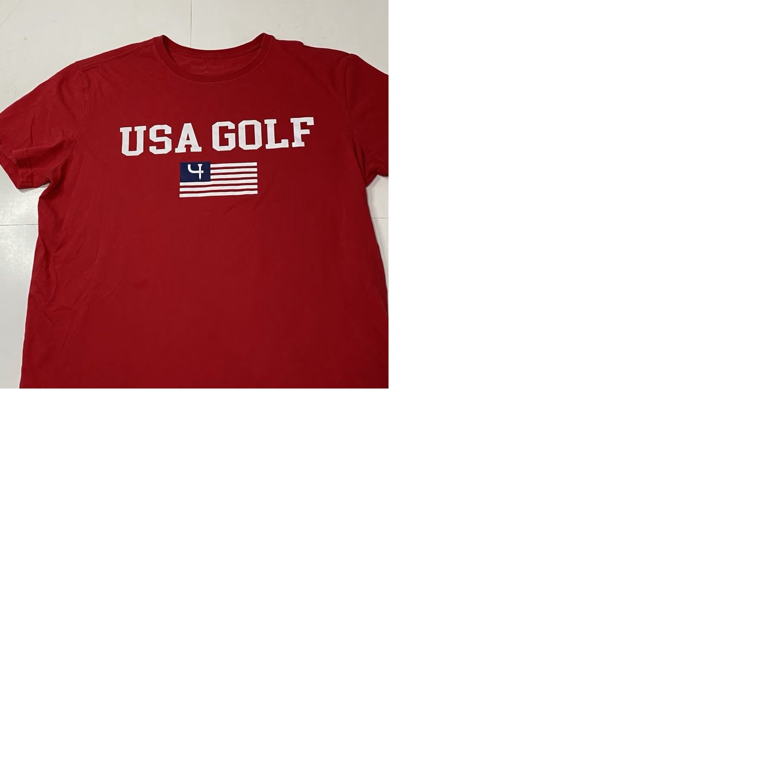 Vintage USA Short Par 4 Mens T Shirt Graphic Red M Regular Crew Neck Short Sleeve Cotton Blend Logo Graphic T Shirt USA Men Size US M / EU 48-50 / 2 - 9 Thumbnail