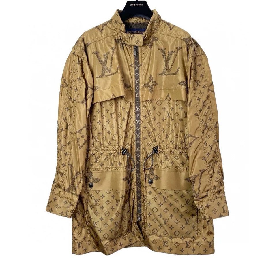 Louis Vuitton Louis Vuitton Khaki With A Full Print Jacket Size US XXS / EU 40 - 1 Thumbnail