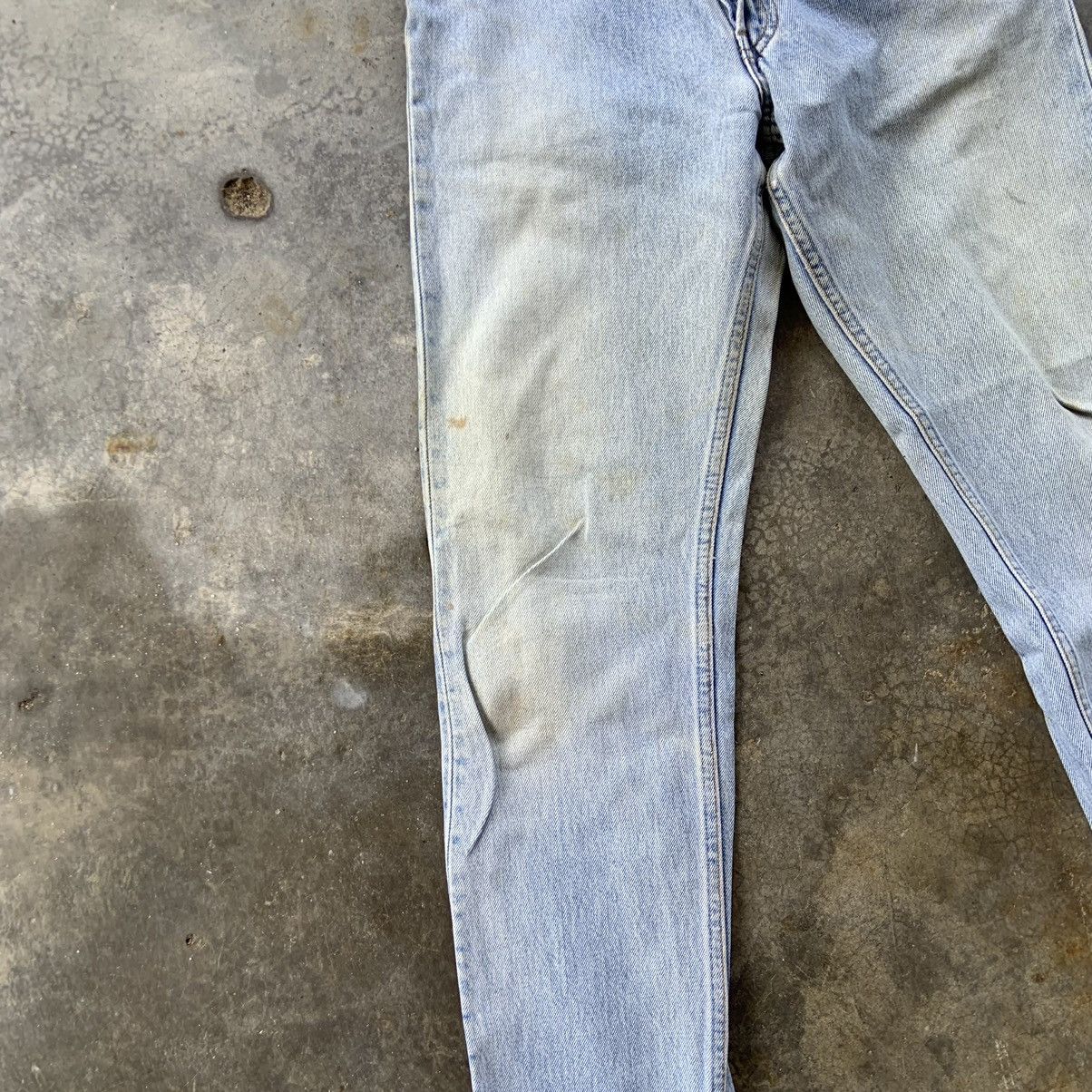 Levi's Vintage Clothing W27” Vintage Levis 501 Denim Blue Pants Distressed Button Size US 27 - 3 Thumbnail