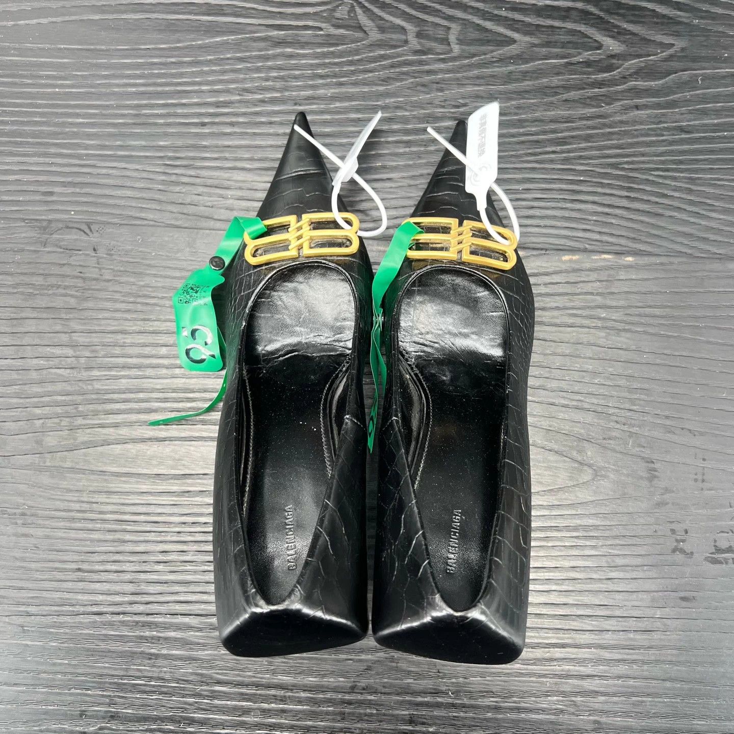 Balenciaga Balenciaga Knife Croc Embossed Heels 40 with Box Size US 9 / IT 39 - 4 Thumbnail