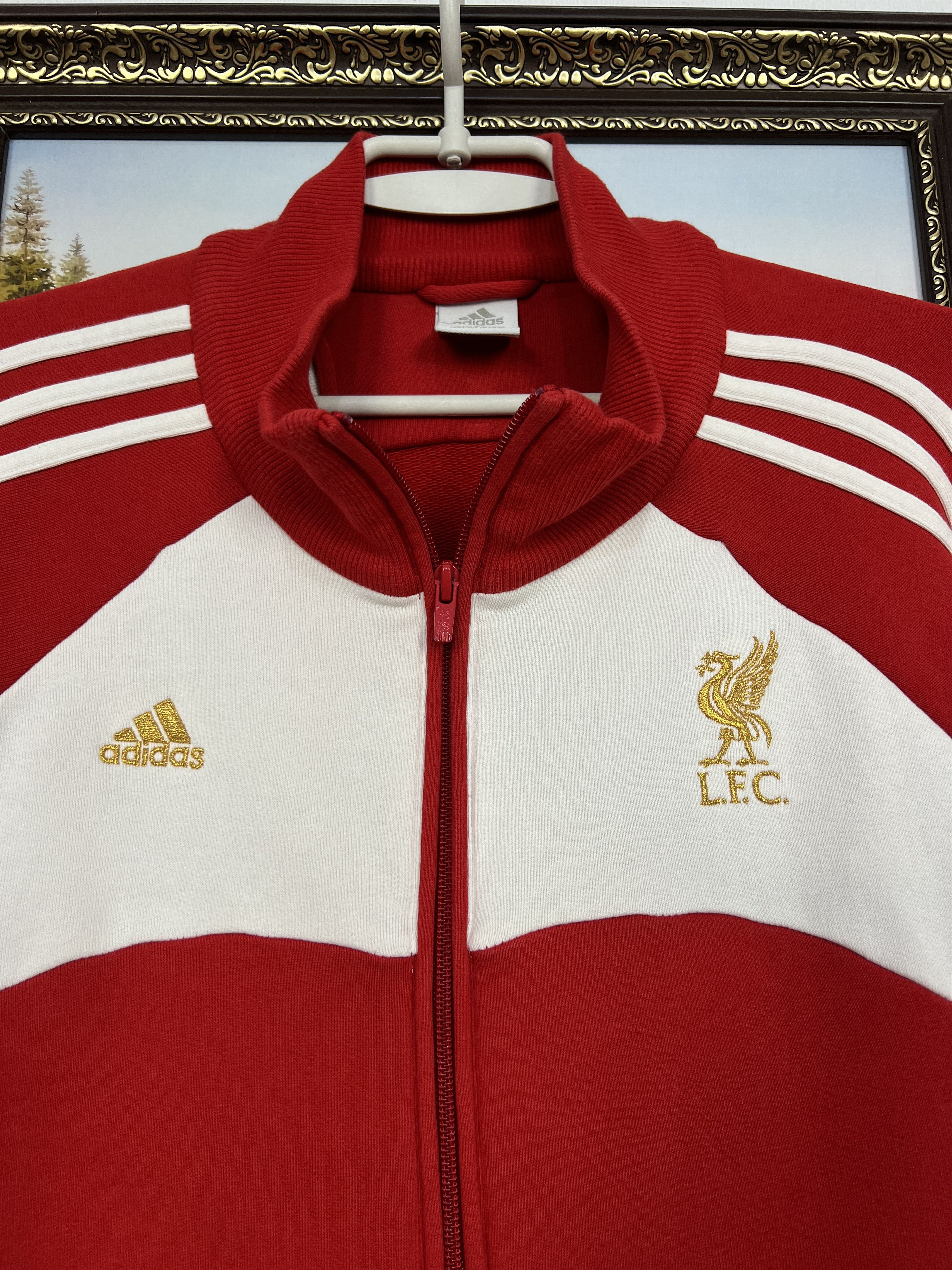 Adidas Vintage Adidas Liverpool Football Jacket Soccer Track Top Size US XXL / EU 58 / 5 - 3 Thumbnail