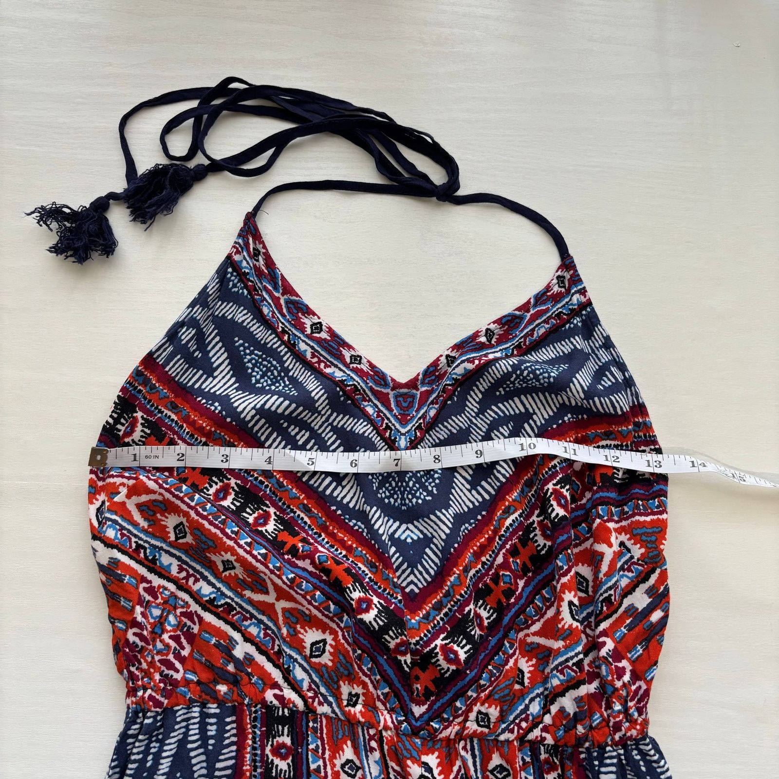 Other Flying Tomato Boho Multi-Colored Halter Top Jumpsuit Size XS Size 27" / US 4 / IT 40 - 7 Thumbnail