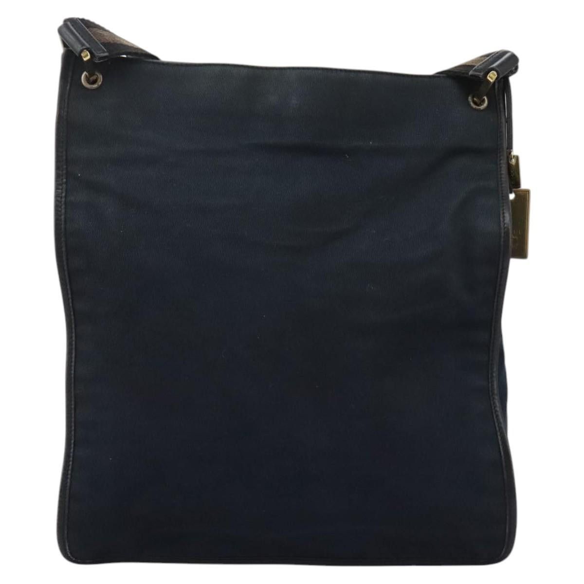 Gucci GUCCI Sherry Line Shoulder Bag Canvas Black Brown Size ONE SIZE - 3 Thumbnail