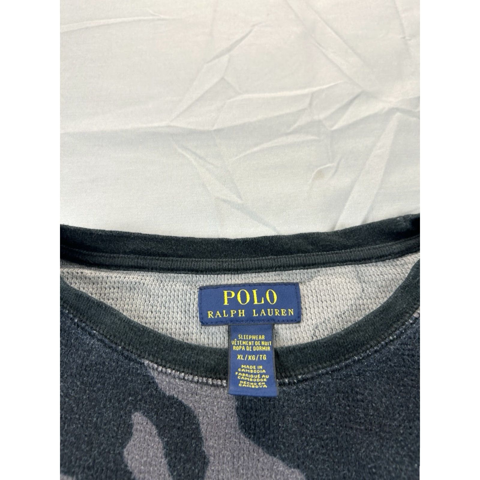 Polo Ralph Lauren Polo Ralph Lauren Sleepwear Shirt XL Long Sleeve Black Sleepshirt Men Size US XL / EU 56 / 4 - 3 Thumbnail
