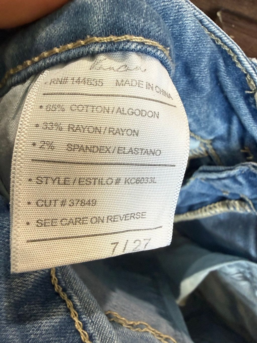 Kancan USA Juniors KanCan Jean Shorts Size 7 Blue Size 28" / US 6 / IT 42 - 9 Thumbnail
